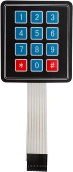 Actual product image Whadda Keyboard 3 x 4 matrix with foil