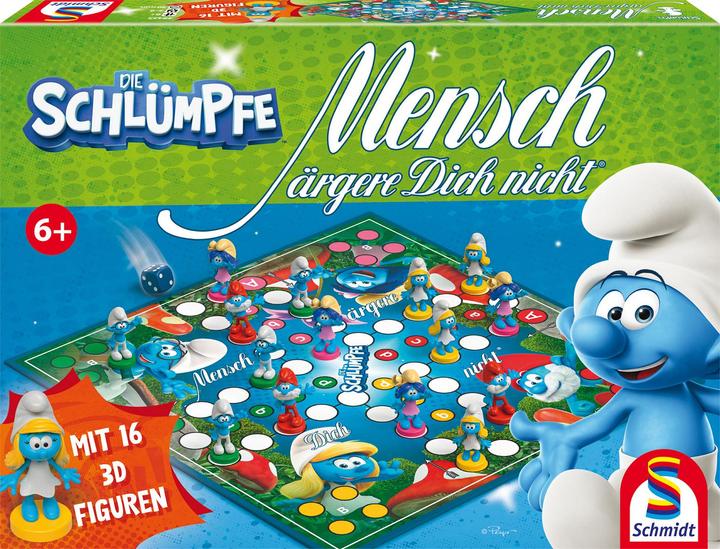 Immagine prodotto Schmidt Spiele Mensch ärgere Dich nicht, I Puffi (d) (Tedesco)