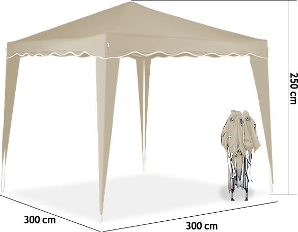 Image du produit Casaria Tonnelle pliante (300 cm, 300 cm)