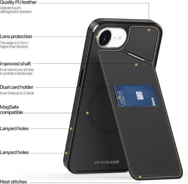 Produktbild Dux Ducis Rafi II Mag Series PC und TPU Hardcase Hülle (Apple iPhone 16e)