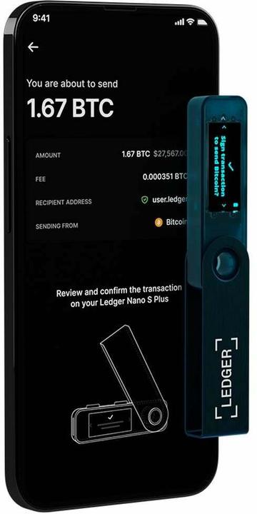 Actual product image Ledger Nano S Plus (Ethereum Classic, Bitcoin, Dash, Litecoin, Dogecoin, Others)
