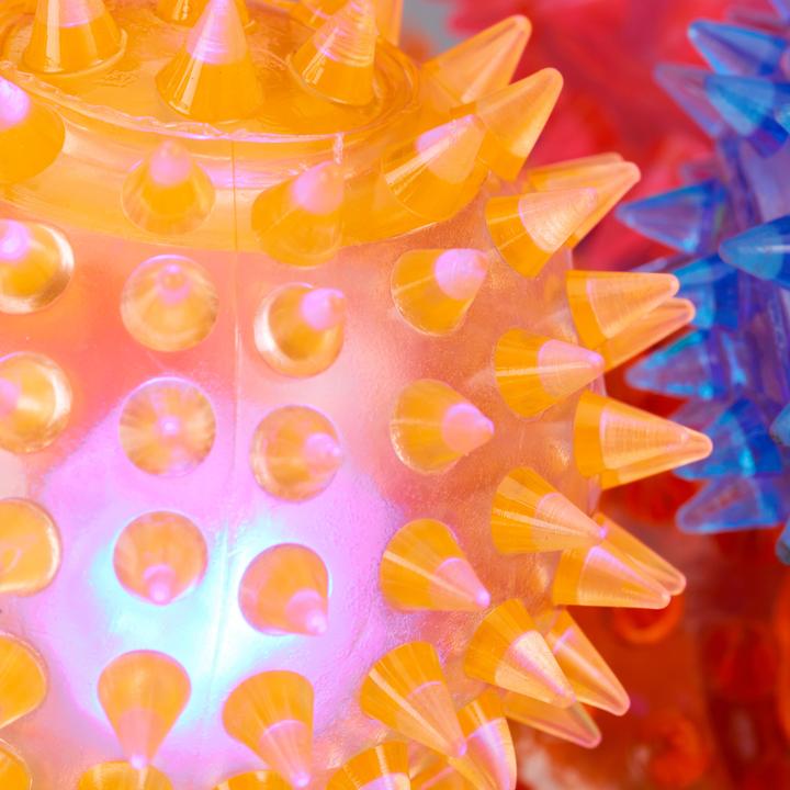 Image du produit Relaxdays Jeu de 12 boules LED à pointes