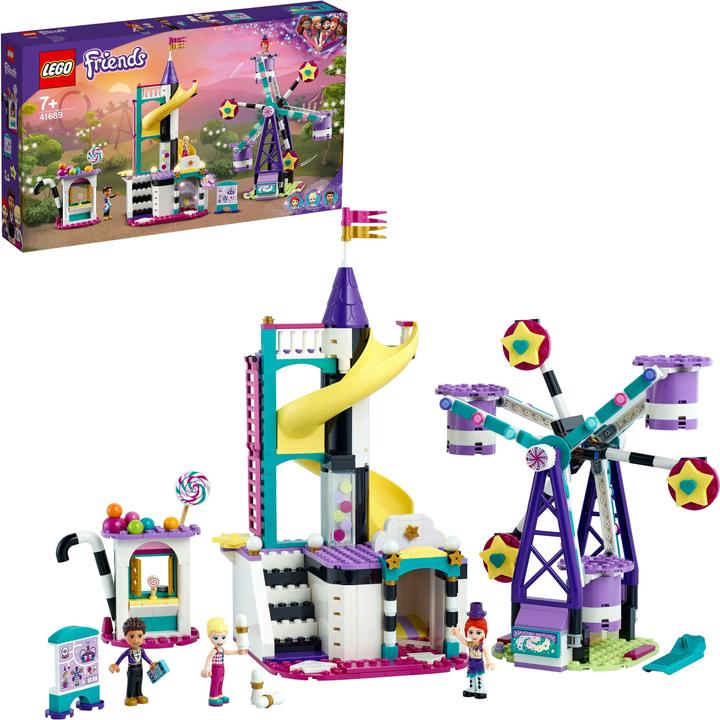 Immagine prodotto LEGO La Ruota panoramica e lo scivolo magici (41689, LEGO Friends)