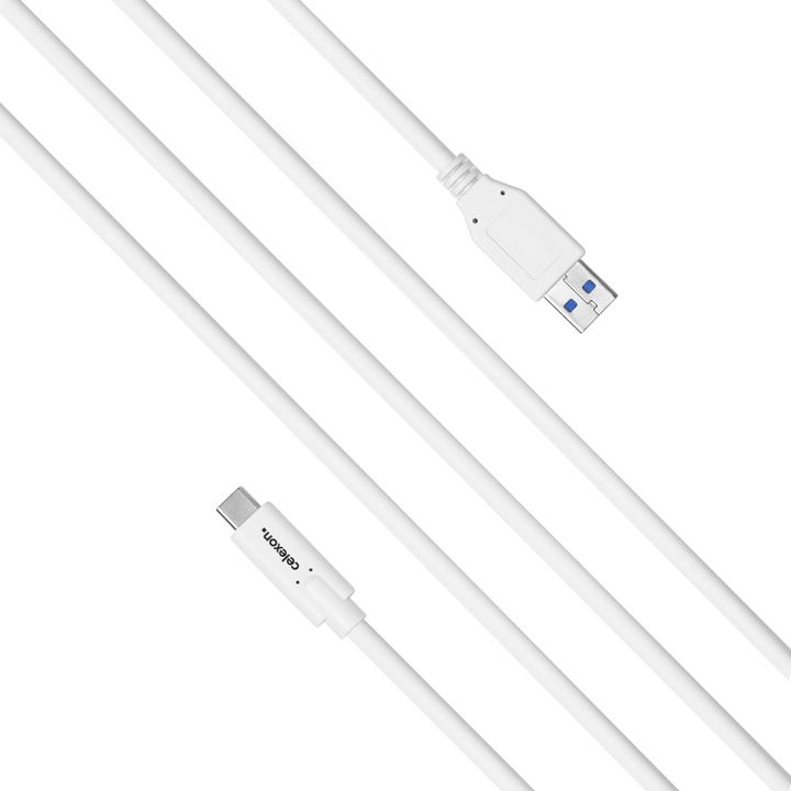 Produktbild Celexon USB-C auf USB-A Kabel - USB 3.2 Gen 2x1 1,0m, weiss (1 m, USB 3.2 Gen 2)