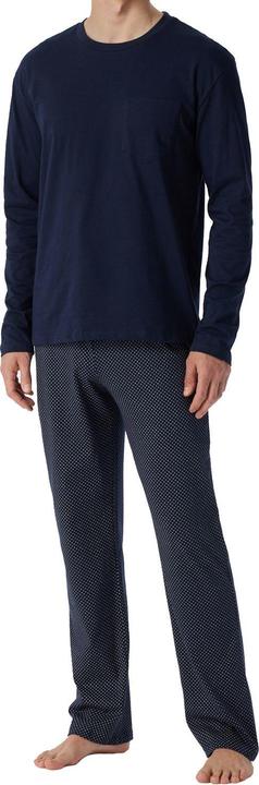 Produktbild Schiesser langer Pyjama Schlafanzug natürlich 100% Baumwolle | auch Übergrössen (102)