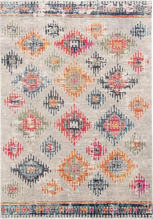 Produktbild Pergamon Kurzflor Designer Teppich Modern Vintage Orient Muster (140 x 200 cm)