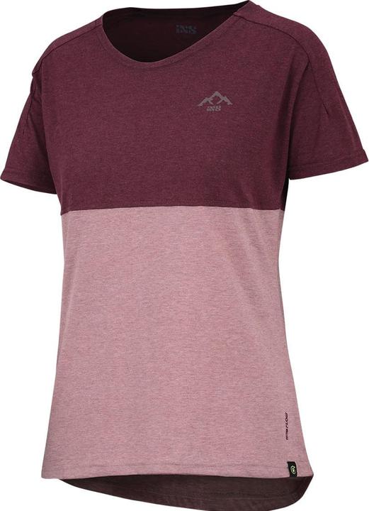 iXS Damen FlowTech Tee Mountain taupe-raisin 44 (44)