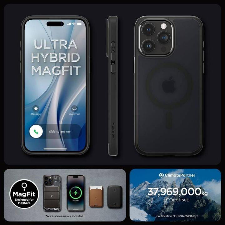 Immagine prodotto Spigen Ultra Hybrid MAG iPhone 16 Pro MagSafe frost nero ACS08134 (Apple iPhone 16 Pro)