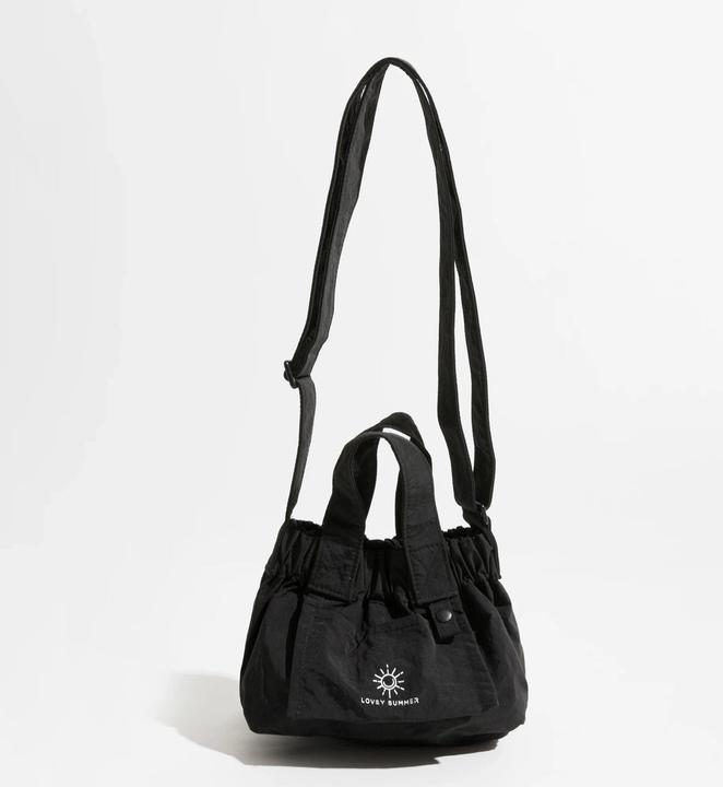 Produktbild Only-Bags.Store Nylon Solid Farbe Umhängetasche Einfache kleine Hobo Handtasche Stylish Nylon Leichtgewicht Tote