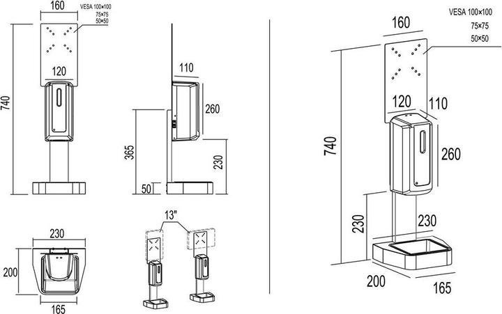Actual product image Multibrackets Hygiene box