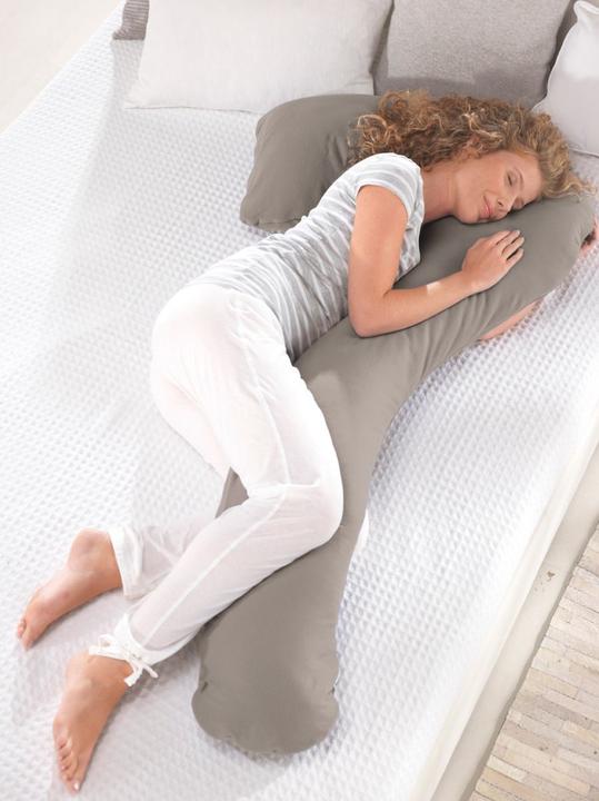 Produktbild Theraline Seitenschläfer & Stillkissen my7 Bambus Lehmgrau (150 cm)