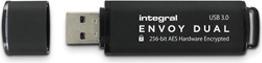 Produktbild Envoy DualPlus USB 3.0 128 GB with 256 bit AES encryption, FIPS 197, for admin and user (128 GB, USB-A)