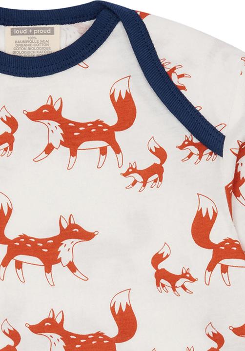 Produktbild loud + proud Shirt Druck Fuchs Terracotta (68)