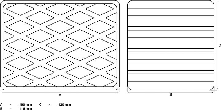 Actual product image BGS Gummiauflage für Hebebühnen 160 x 120 x 115 mm