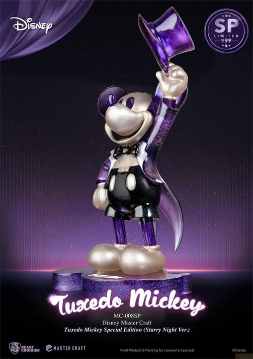 Actual product image Beast Kingdom Mickey Mouse statuette Master Craft 1/4 Tuxedo Mickey Special Edition Starry Night Ver. 47 cm