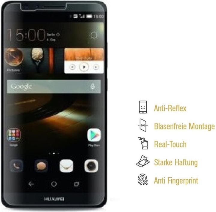 Actual product image Protectorking 3x Displayschutzfolie matt Anti-Reflex entspiegelt (3 Piece, Huawei Ascend Mate 7)