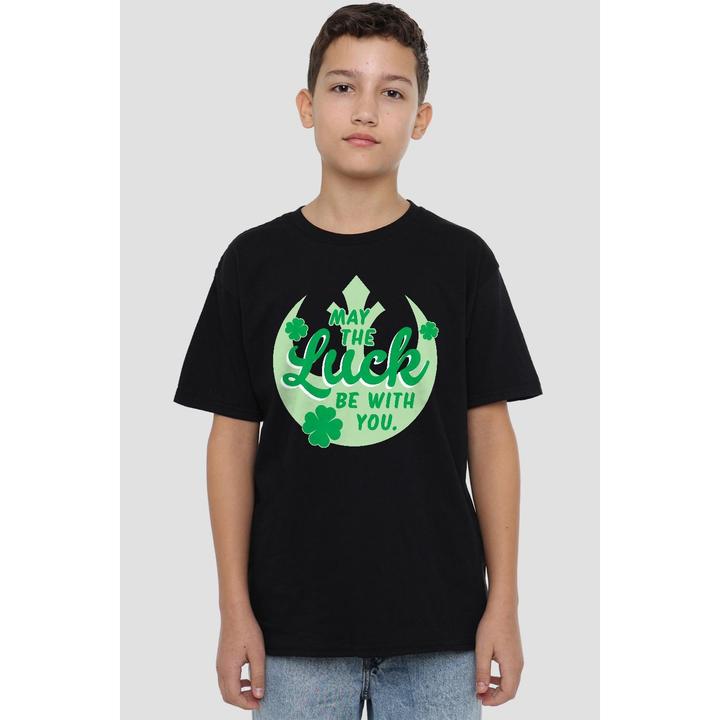 Immagine prodotto Star Wars Luck Rebel Maglietta Giorno di San Patrizio Cartello Bambini (140)