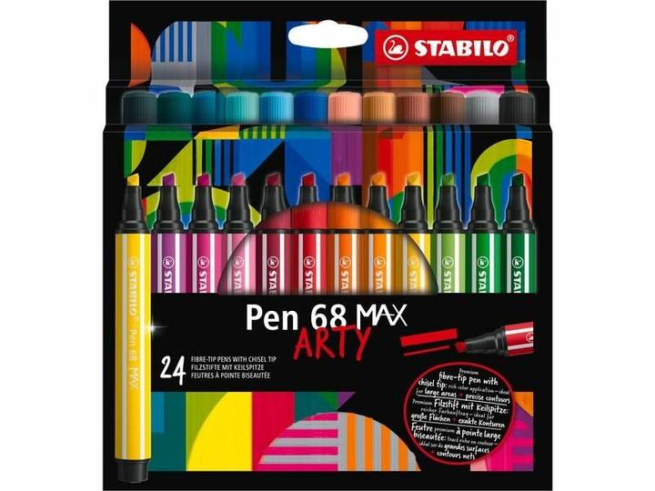 Actual product image STABILO PEN 68 MAX ARTY - fibre-tip pens (Multicoloured, 24 x)