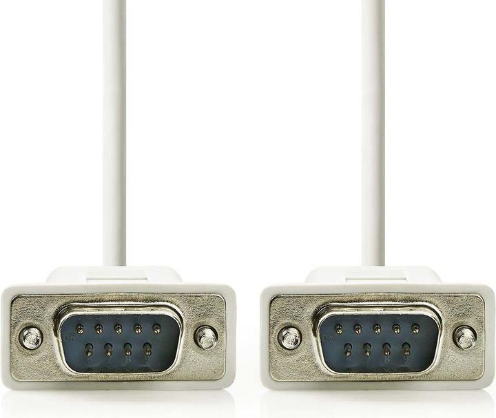 Actual product image Nedis Serial cable | D-SUB 9-pin male | D-SUB 9-pin male | Nickel-plated | 2.00 m | Round | PVC (2 m)