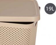 Actual product image Kipit plastic organizer box 19l with lid bei (19 l)