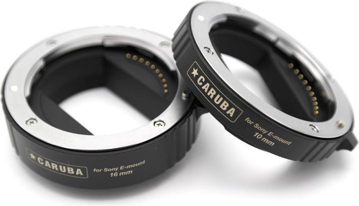 Produktbild Caruba Extension Tube Set Sony E Serie Chrom APS C und FULL FRAME (Version II) (Makro-Zwischenring, Sony E)