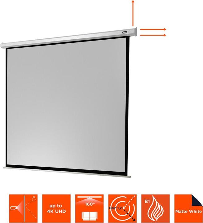Actual product image Celexon Economy electric screen - screen - ceiling mounting possible, suitable for wall mounting (150", 1:1)
