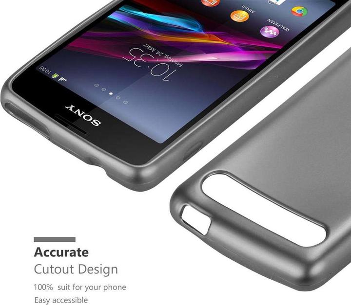Image du produit Cadorabo Couverture métallique mate TPU (Sony Xperia E1)