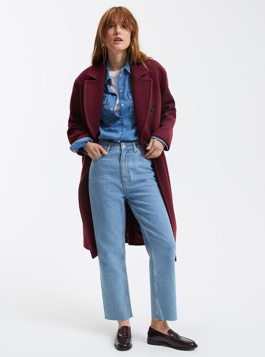 Produktbild La Redoute Collections Gerade High-Waist-Jeans in 7/8-Länge (L)