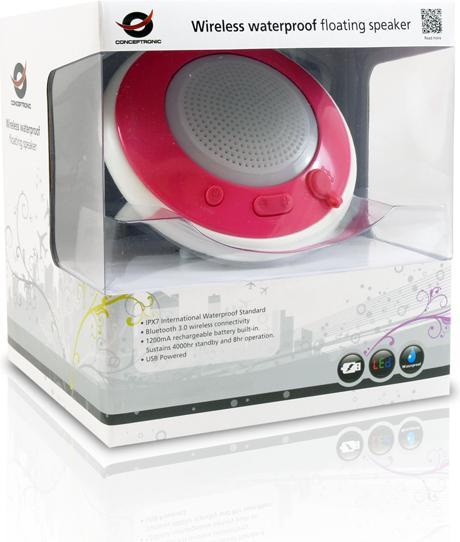 Produktbild Conceptronic Wireless waterproof floating speaker light (8 h, Stromversorgung über USB, Batteriebetrieb)