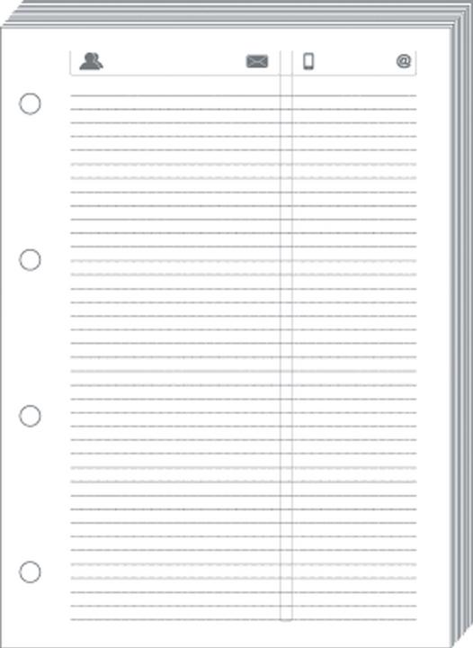 Actual product image Quo Vadis Timer 21 Planning Phone Sheets
