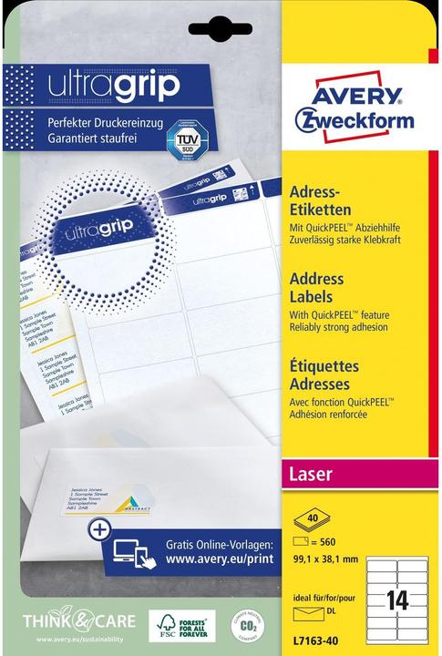 Image du produit Avery Étiquettes d'adresse