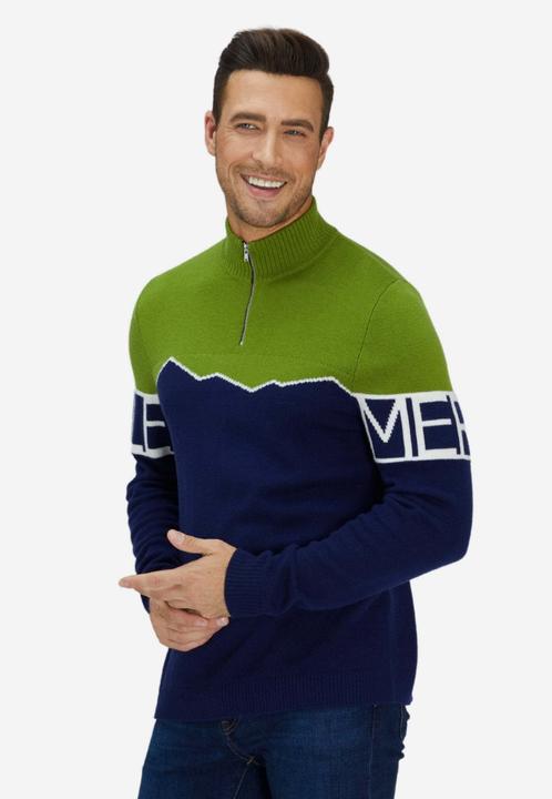 Image du produit Bellemere Pull Mérinos Super Fine Mountain Print Sweater (S)