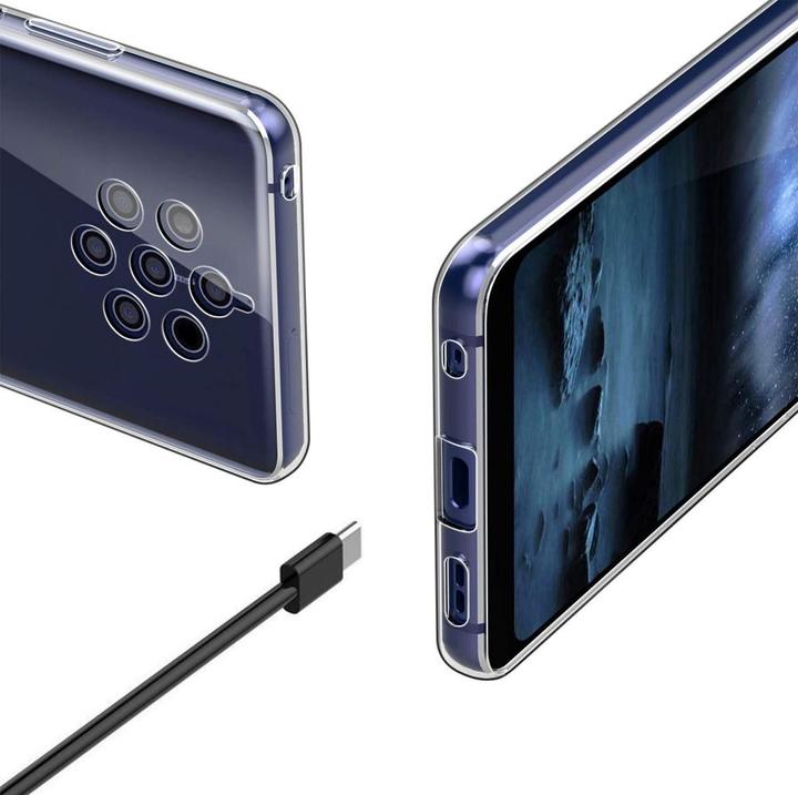 Actual product image Screenguard Nokia 9 PureView Flexible TPU Clear Case (Nokia 9 PureView)