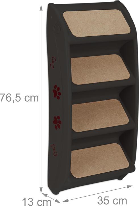 Actual product image Relaxdays Dog Stairs, 4 Steps (Dog, Foldable, Can be opened completely)