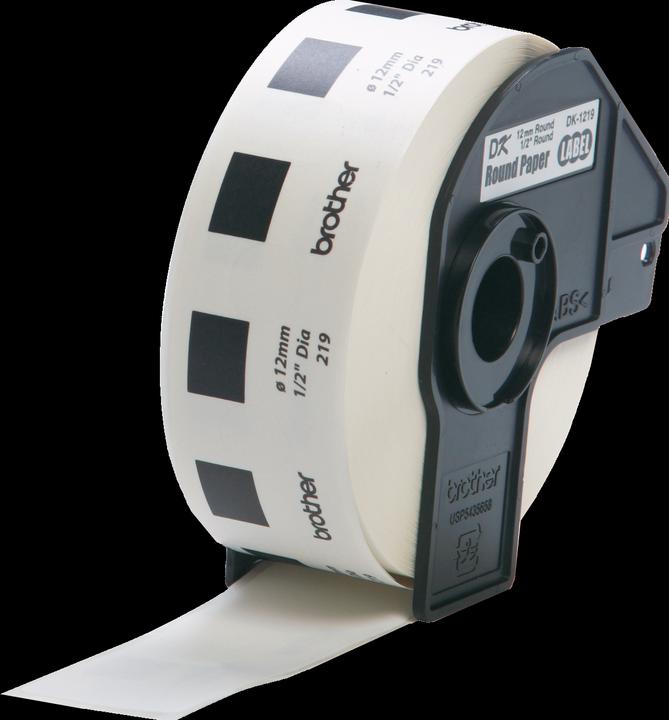 Actual product image Brother DK-11219 Round paper labels