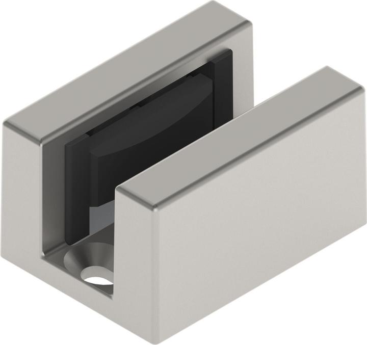 Actual product image Helm Floor guide SmartGuide G backlash-free for glass 8-12.76 mm stainless steel effect