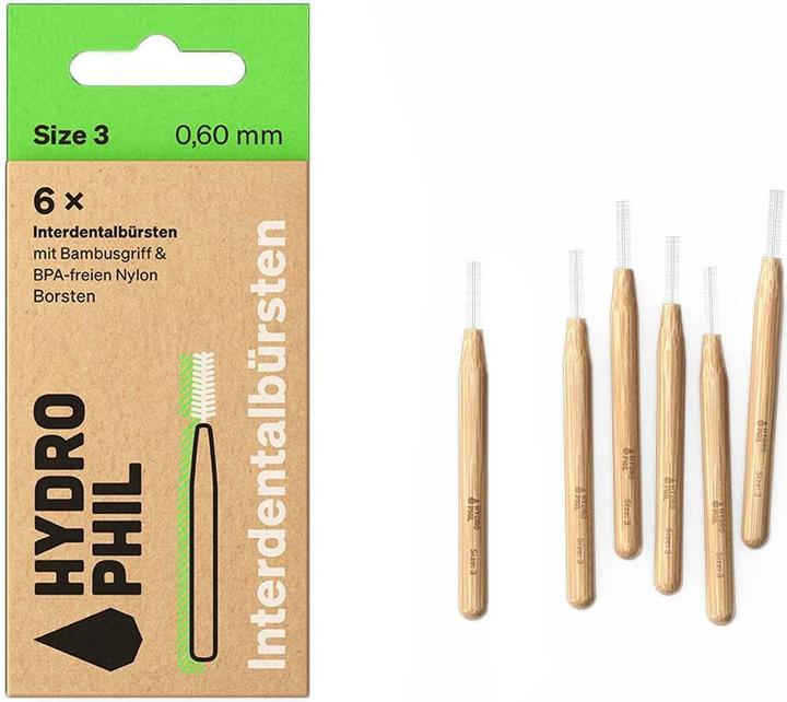 Produktbild Hydrophil Interdentalbürsten 0.45mm Size 1 (6 x, 0.45 mm)