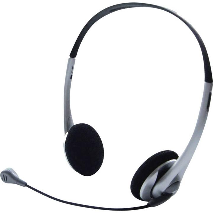 Image du produit Renkforce Casque informatique supra-auriculaire filaire Stéréo Noir, argent Volume (Filaire)