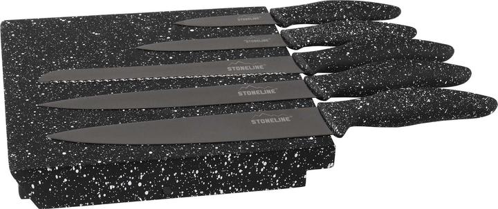 Actual product image Stoneline 5-piece knife set with block