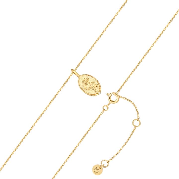 Actual product image Glanzstücke München Ladies necklace birth flower January carnation - 37180 (Sterling Silver, 40 - 45 cm)