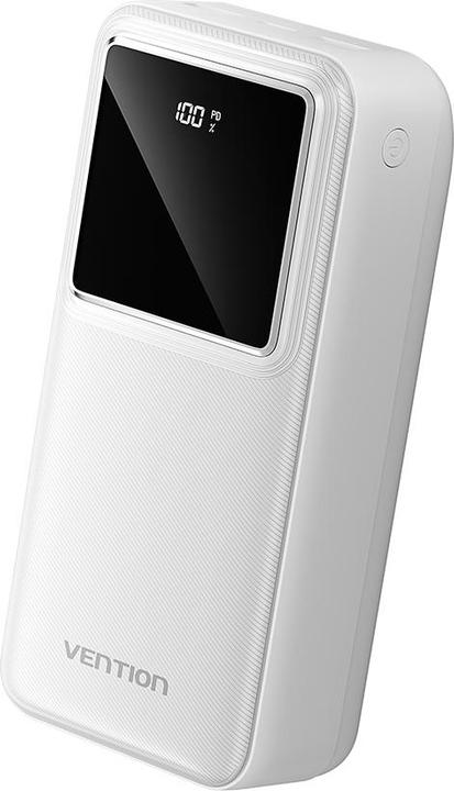 Actual product image Vention 30000mAh Power Bank (Micro-USB + USB-C + USB-A + USB-A) 22.5W White LED Display Type (30000 mAh, 22.50 W, 111 Wh)