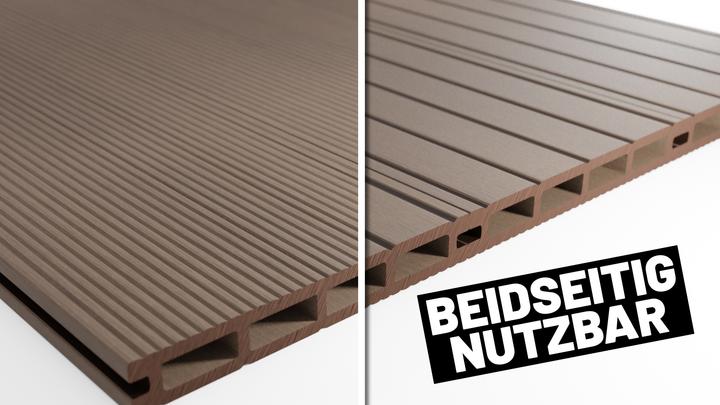 Actual product image Endorphin ® 40m² Braun WPC Terrassendielen Komplettset