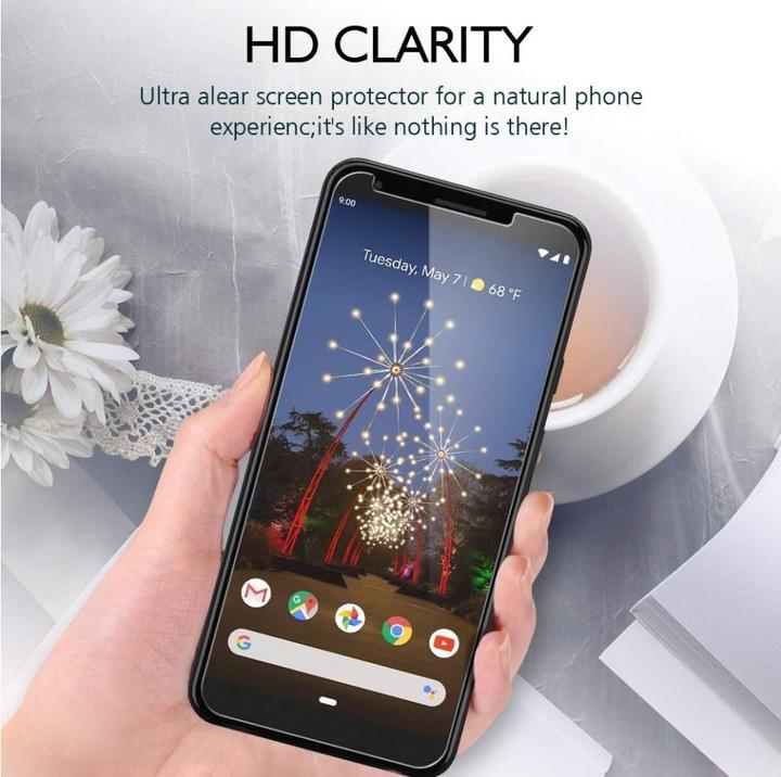 Produktbild Screenguard Google Pixel 3a Panzerglas Schutzfolie Case Friendly Design (1 Stück, Google Pixel 3a)
