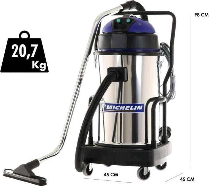 Image du produit Michelin VCX 702000 BI 2 INOX Aspirateur de liquides et de poussières (Aspirateur eau et poussière)