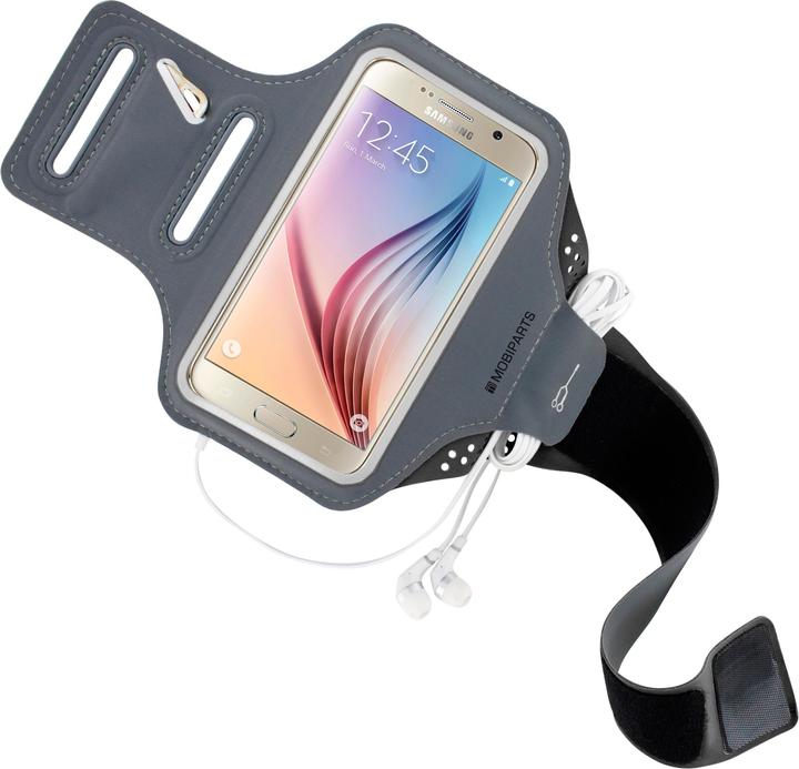 Actual product image Mobiparts Comfort Fit Sport Armband Samsung Galaxy S5/S6 Black