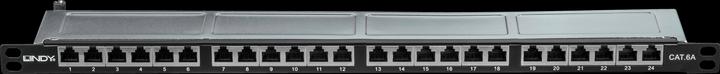 Lindy Cat. Patch Panel 24p STP 1/2 U, 24 ports in 0.5 height unit