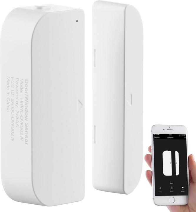 Image du produit Luminea Alarme de porte et fenêtre Wi-Fi