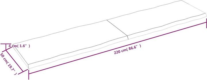 Produktbild VidaXL Aneta (220 x 4 x 50 cm)