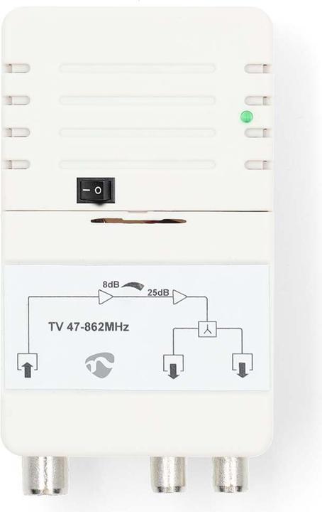 Actual product image Nedis CATV amplifier | Gain dBi (for antenna cable): 25 dB | 47 - 862 MHz | Number of outputs (Amplifier)