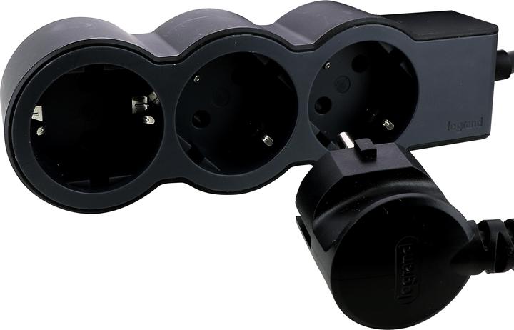Produktbild Legrand Flache Steckdosenleiste, 3-fach Steckdose (3 x, CEE, Multi, CEE 7/3, 3 m)
